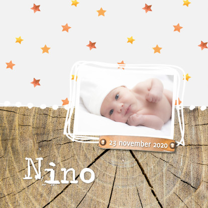 Geboortekaartje_Nino_herfst - Geboortekaartjes Geboortekaartjes - Geboortekaartje_Nino_herfst