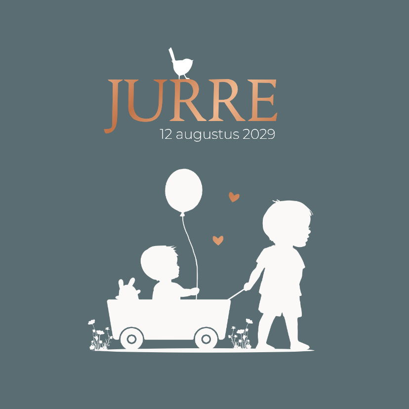 Geboortekaartje skate en rollerskate - Geboortekaartjes Geboortekaartjes - Geboortekaartje skate en rollerskate