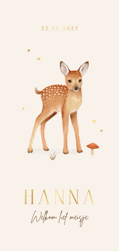 Geboortekaartje unisex hertje dieren herfst egel hartjes - Geboortekaartjes Geboortekaartjes - Geboortekaartje unisex hertje dieren herfst egel hartjes