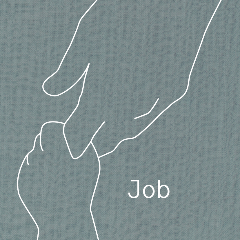 Geboren zoon illustratie handen - Geboortekaartjes Geboortekaartjes - Geboren zoon illustratie handen