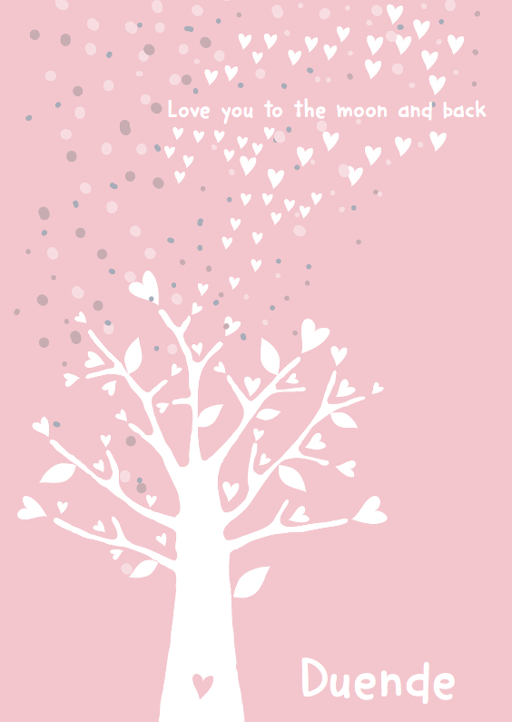 "Love you to..." geboortekaartje - Geboortekaartjes Geboortekaartjes - "Love you to..." geboortekaartje