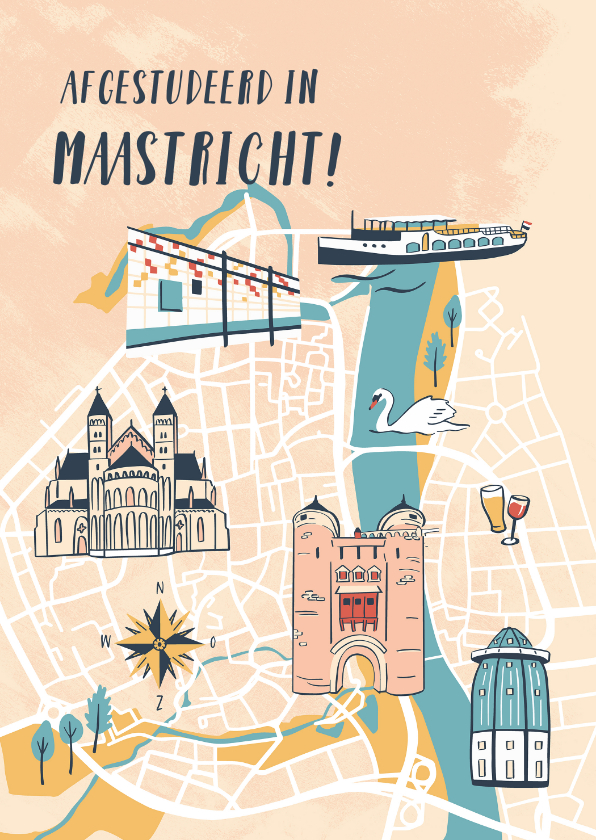 Geslaagd kaarten - Afgestudeerd in Maastricht
