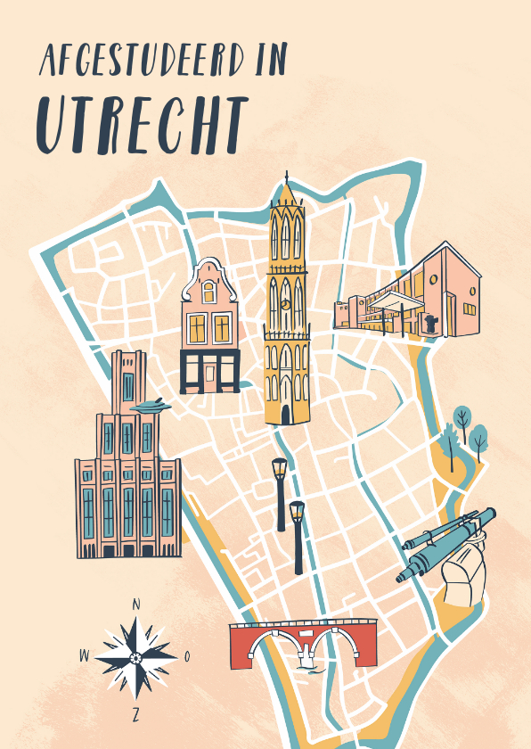 Geslaagd kaarten - Afgestudeerd in Utrecht