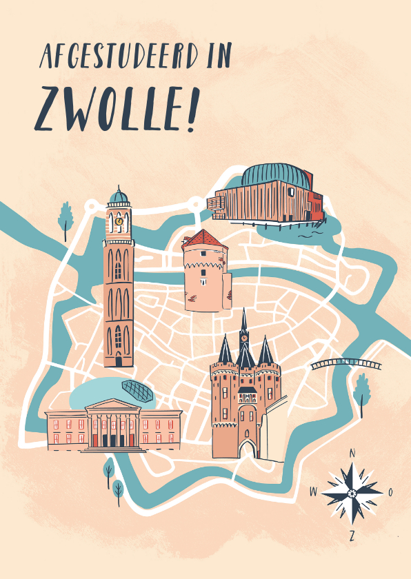 Geslaagd kaarten - Afgestudeerd in Zwolle