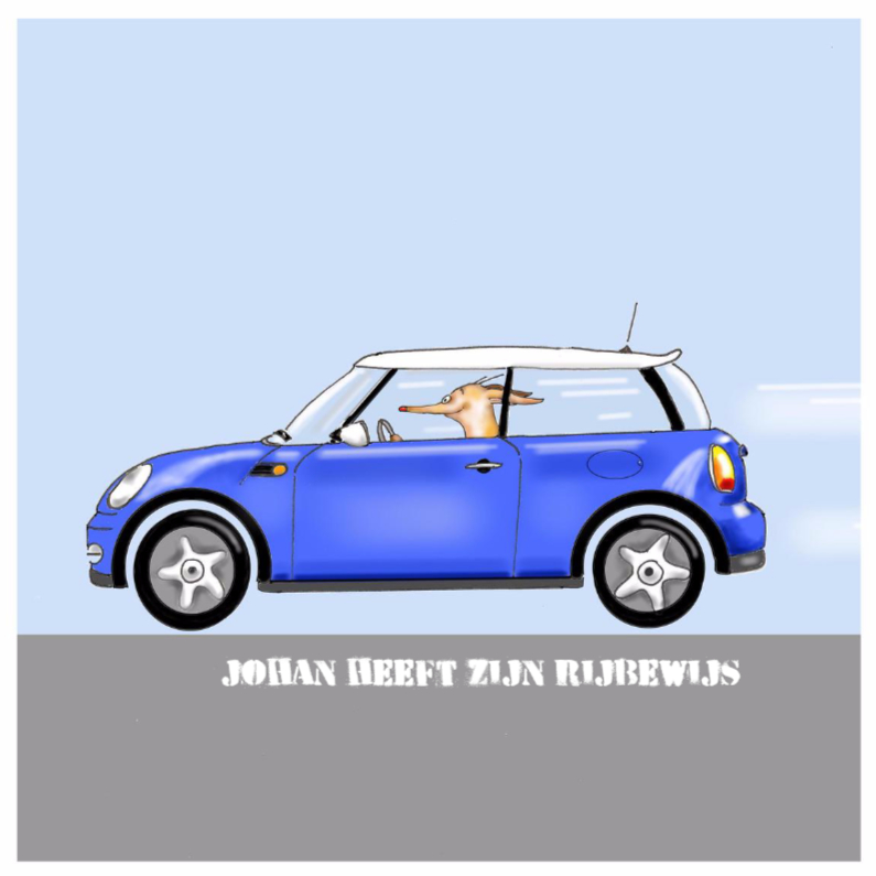 auto mini cooper blauw - Geslaagd kaarten Geslaagd kaarten - auto mini cooper blauw