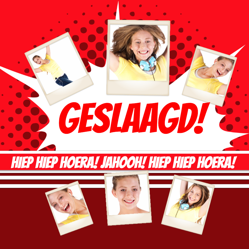 Collage Geslaagd! - BK - Geslaagd kaarten Geslaagd kaarten - Collage Geslaagd! - BK