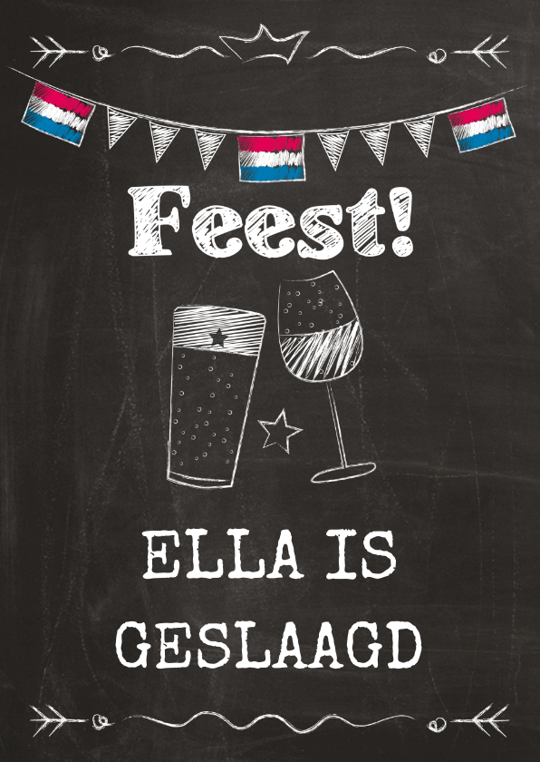 Feest eigen naam geslaagd - Geslaagd kaarten Geslaagd kaarten - Feest eigen naam geslaagd