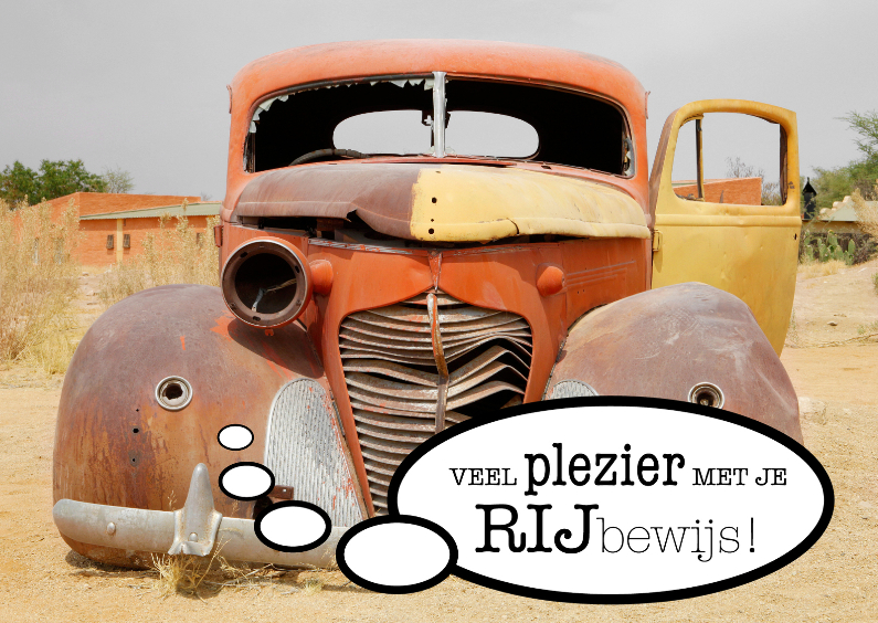 Geslaagd kaarten - Gefeliciteerd Rijbewijs Oldtimer - OT