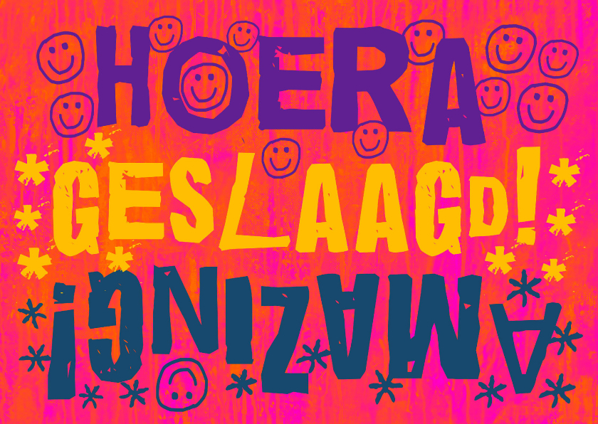 Geslaagd Amazing Happiness IW - Geslaagd kaarten Geslaagd kaarten - Geslaagd Amazing Happiness IW