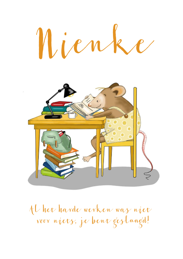 Geslaagd kaarten - Geslaagd - Boekenmuisje