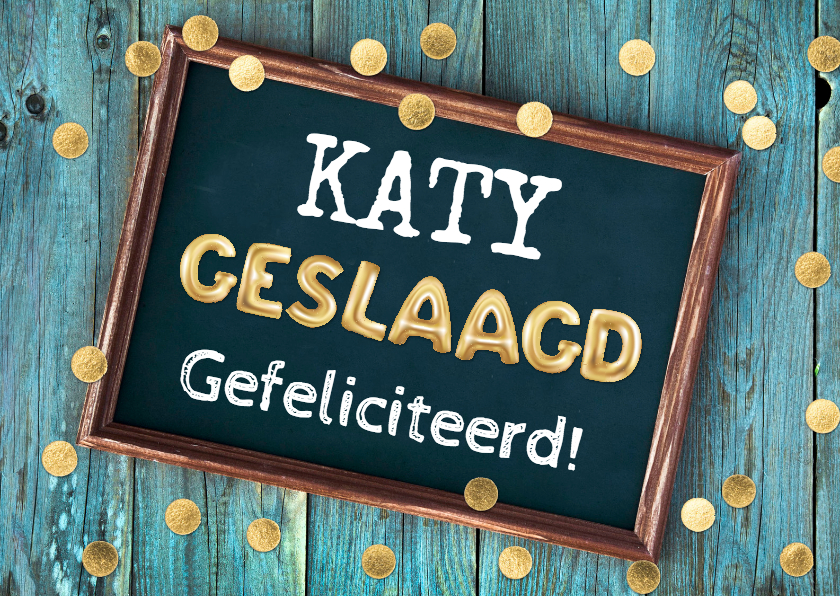 geslaagd confetti - Geslaagd kaarten Geslaagd kaarten - geslaagd confetti