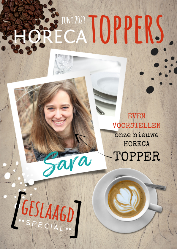 Geslaagd Cover opleiding in de horeca - Geslaagd kaarten Geslaagd kaarten - Geslaagd Cover opleiding in de horeca