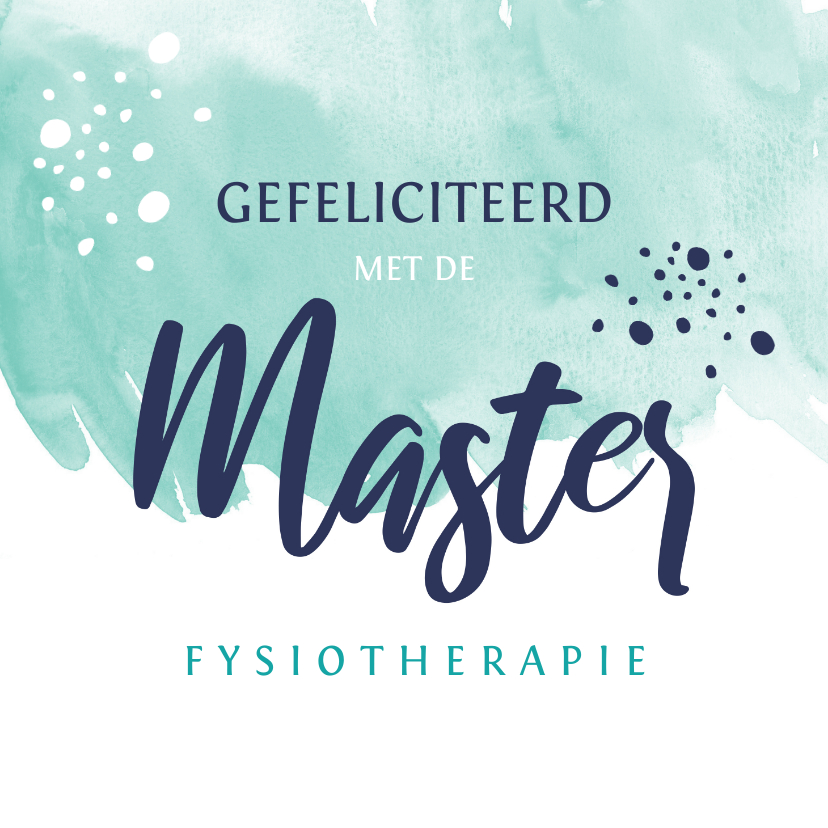 Geslaagd kaarten - Geslaagd Master met naam studie