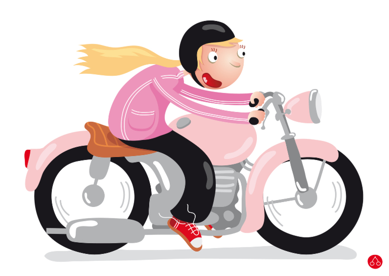 Geslaagd motor rijbewijs vrouw Motormeisje - Geslaagd kaarten Geslaagd kaarten - Geslaagd motor rijbewijs vrouw Motormeisje