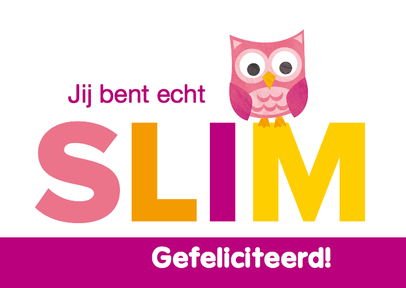Geslaagd slimme uil paars - Geslaagd kaarten Geslaagd kaarten - Geslaagd slimme uil paars