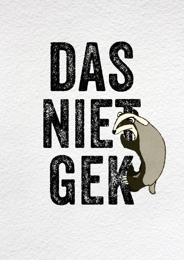 Geslaagd kaarten - Geslaagdkaart Goed gedaan 'das niet gek'