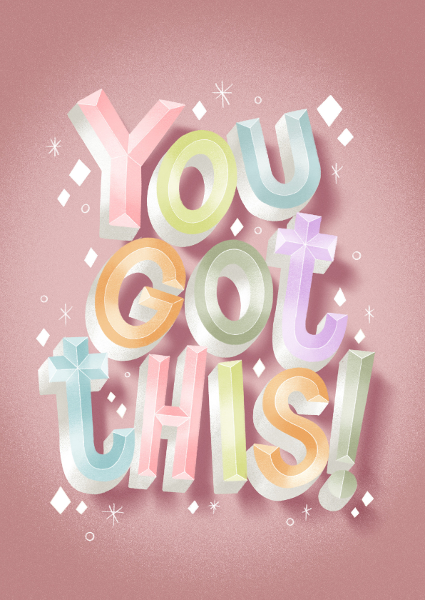 Hippe geslaagd kaart you got this - Geslaagd kaarten Geslaagd kaarten - Hippe geslaagd kaart you got this