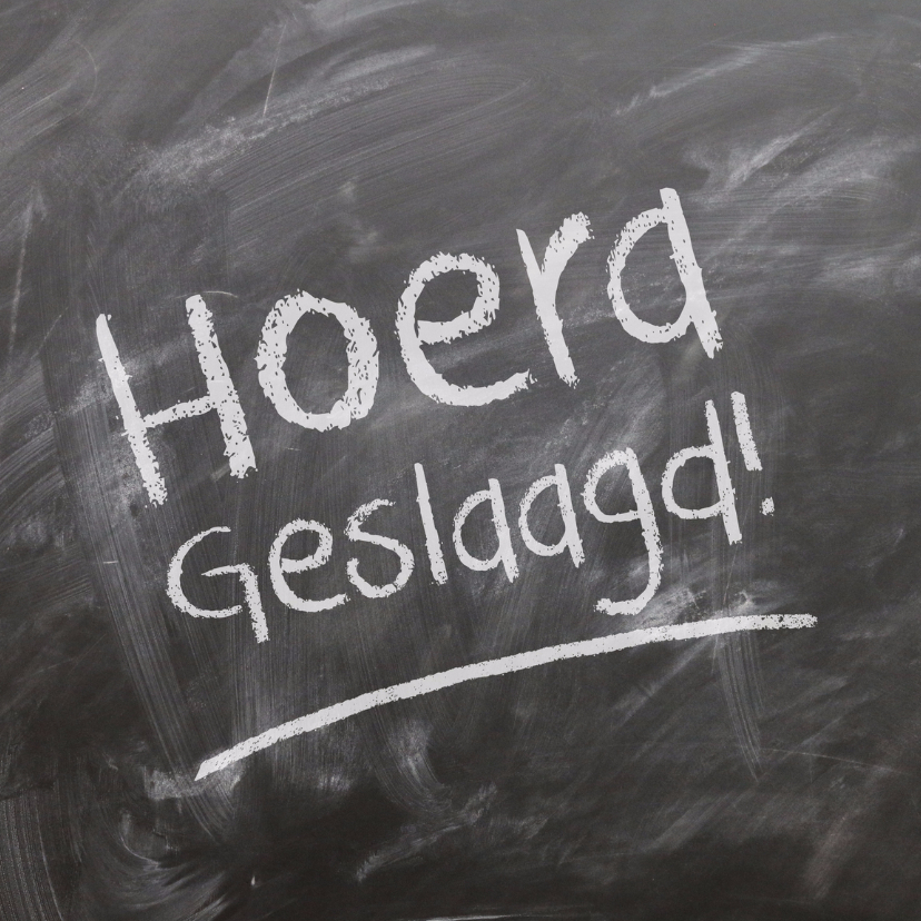 Hoera geslaagd kaart - Geslaagd kaarten Geslaagd kaarten - Hoera geslaagd kaart