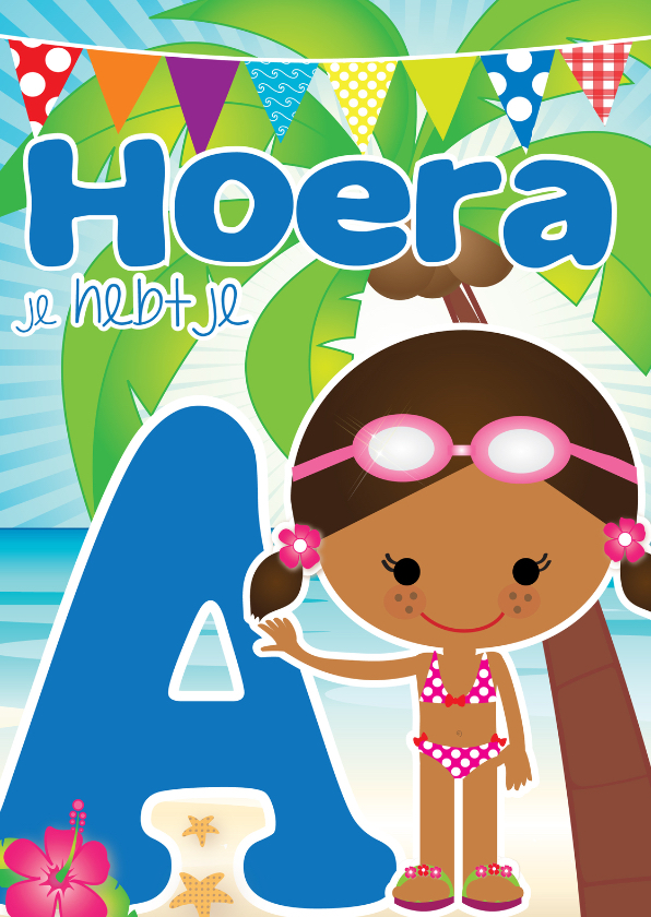 Hoera je hebt je A Shante - Geslaagd kaarten Geslaagd kaarten - Hoera je hebt je A Shante