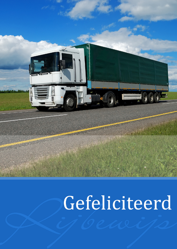 Geslaagd kaarten - Rijbewijs vrachtwagen 05