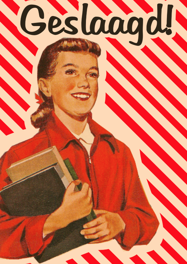 Vintage Geslaagd - Geslaagd kaarten Geslaagd kaarten - Vintage Geslaagd