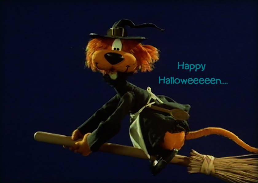 Halloween Loeki heks -A - Halloween kaarten Halloween kaarten - Halloween Loeki heks -A
