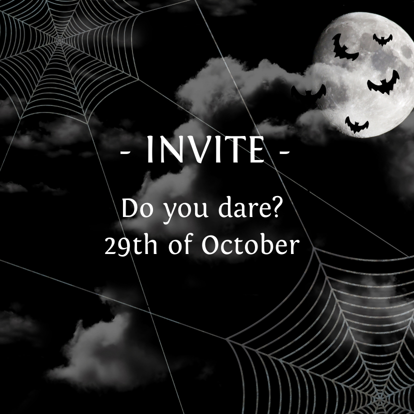 Halloween Uitnodiging Nacht - Halloween kaarten Halloween kaarten - Halloween Uitnodiging Nacht