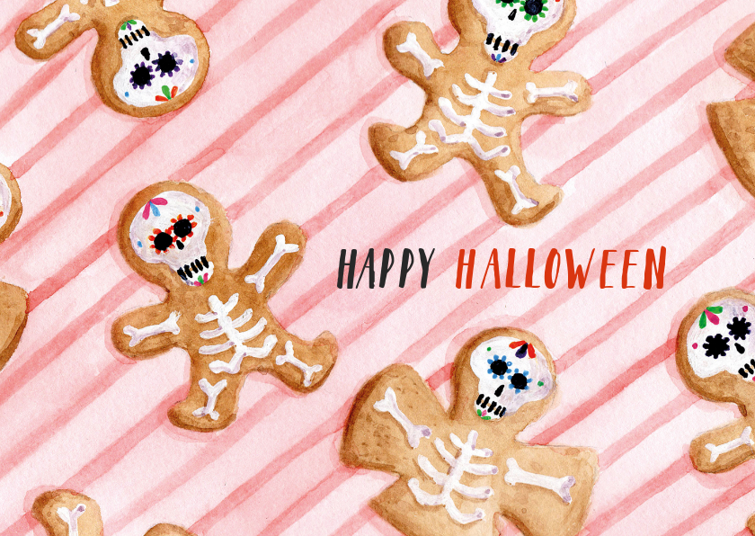 Happy Halloween Cookies - Halloween kaarten Halloween kaarten - Happy Halloween Cookies