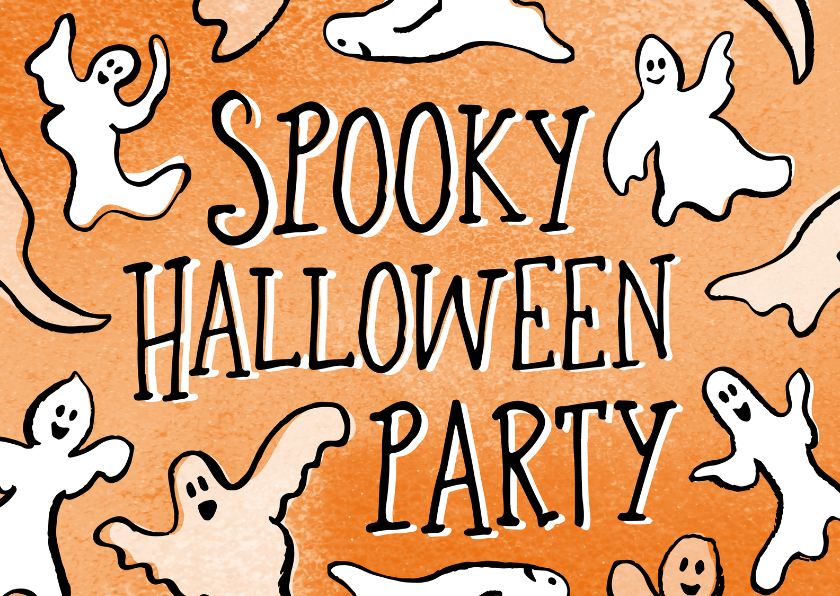 Spooky Halloween Party - Halloween kaarten Halloween kaarten - Spooky Halloween Party