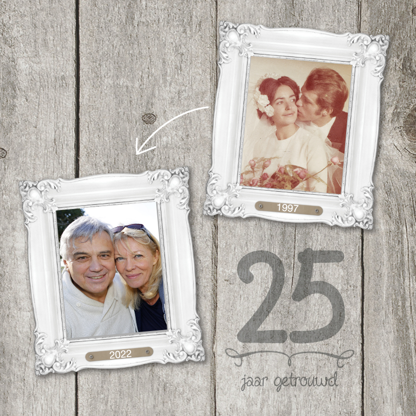 25-jaar-huwelijk-fotolijstjes - Jubileumkaarten Jubileumkaarten - 25-jaar-huwelijk-fotolijstjes