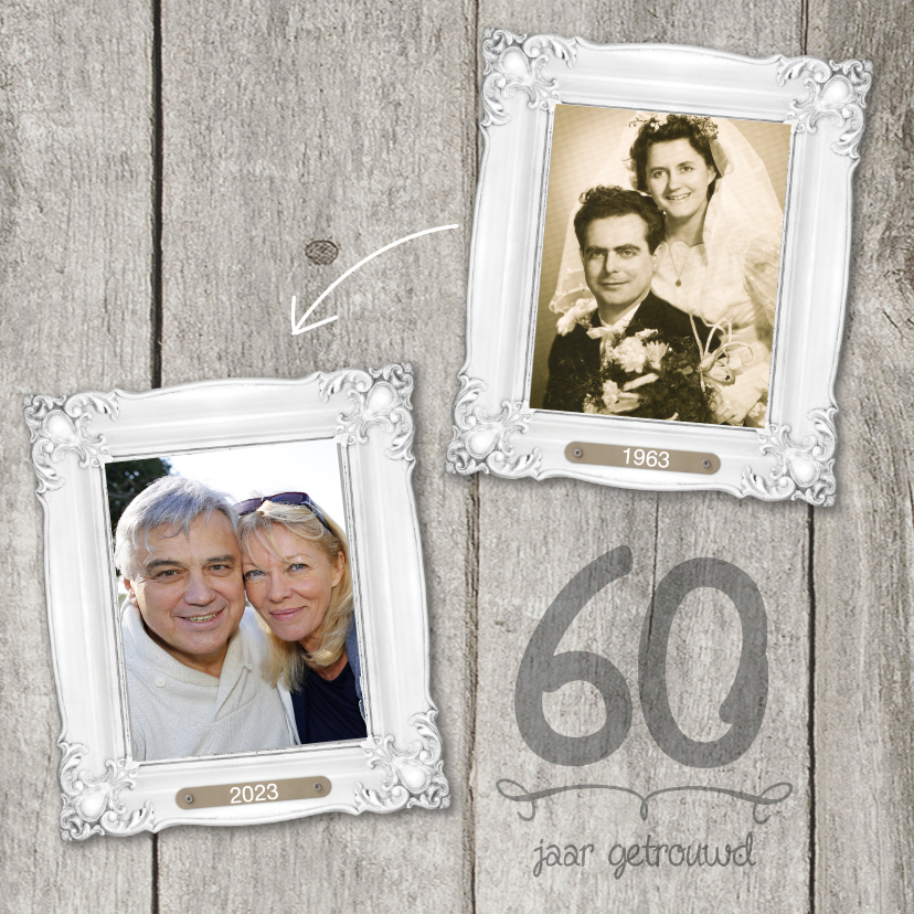 Jubileumkaarten - 60 JAAR jubileumkaart