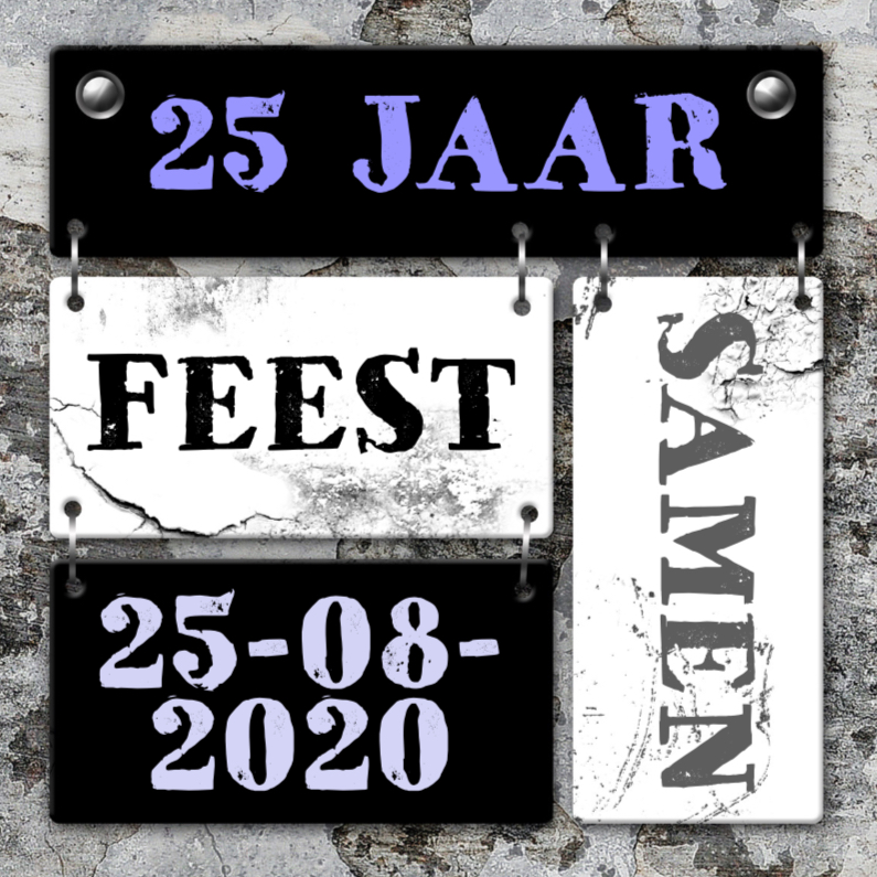 Feest borden jubileum trend - Jubileumkaarten Jubileumkaarten - Feest borden jubileum trend