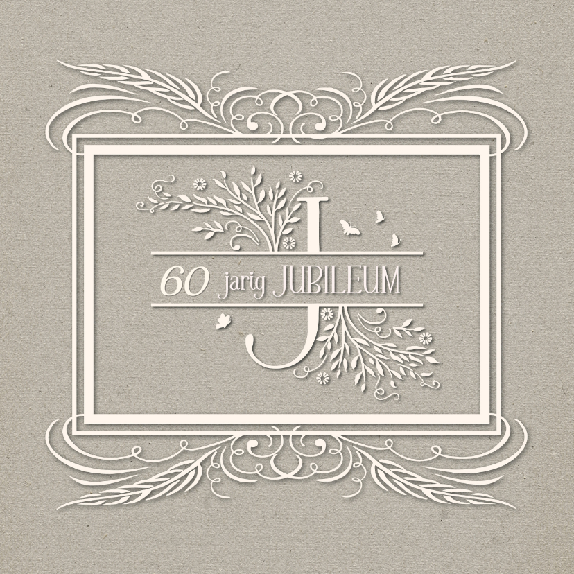 Jubileumkaarten - Huwelijksjubileum 60 jaar - SG