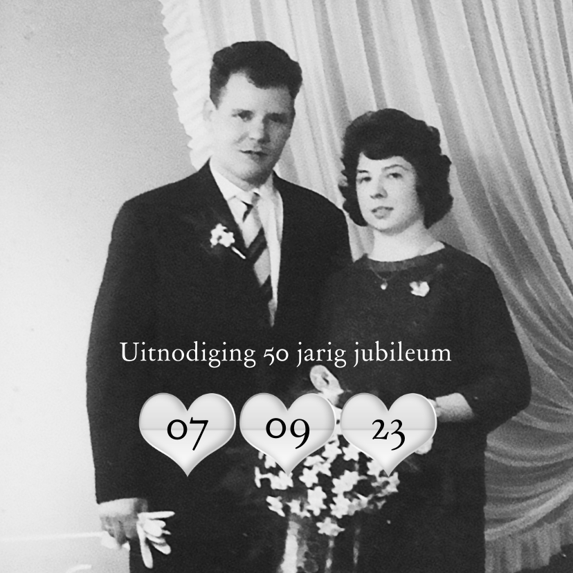 Jubileum datum hart RB - Jubileumkaarten Jubileumkaarten - Jubileum datum hart RB