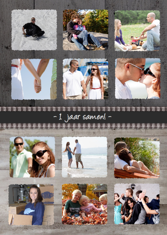 Jubileum kaart 1 jaar - Jubileumkaarten Jubileumkaarten - Jubileum kaart 1 jaar