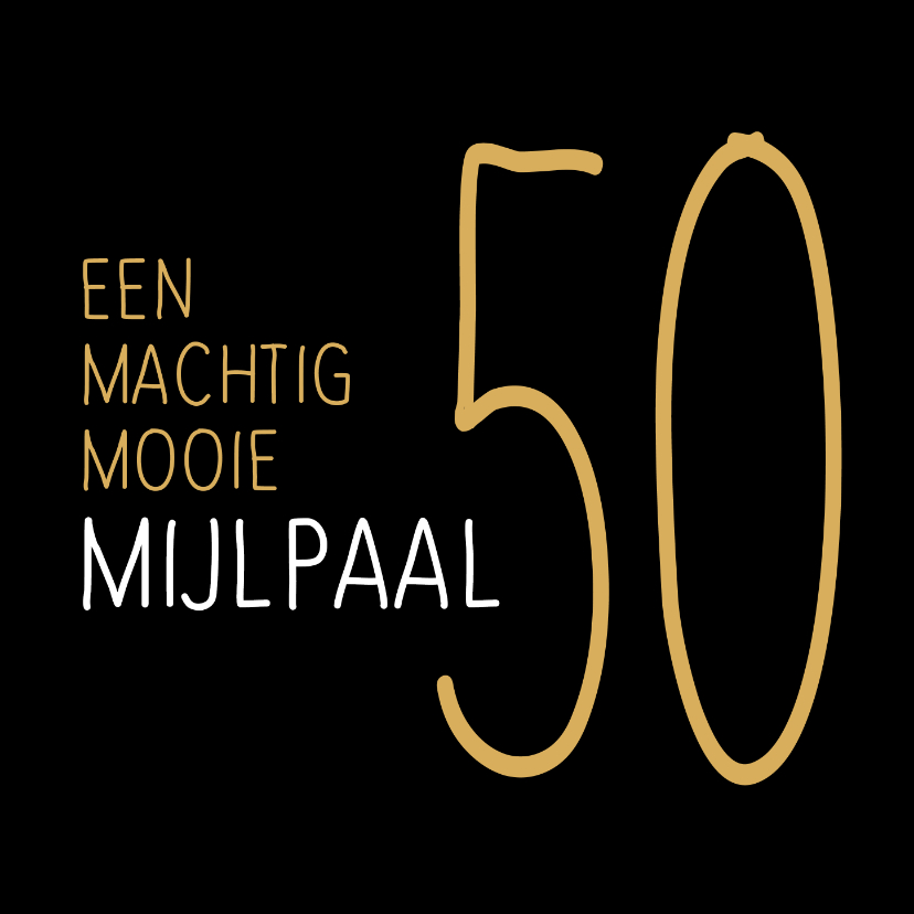 Jubileumkaarten - jubileum mijlpaal 50