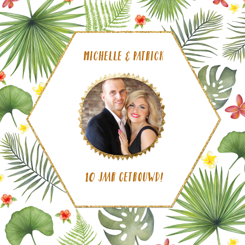 Jubileum tropical - Jubileumkaarten Jubileumkaarten - Jubileum tropical