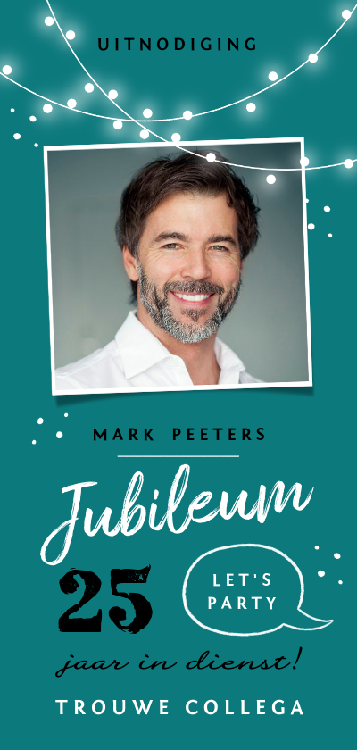 Jubileum werk uitnodiging feestelijk x jaar in dienst - Jubileumkaarten Jubileumkaarten - Jubileum werk uitnodiging feestelijk x jaar in dienst