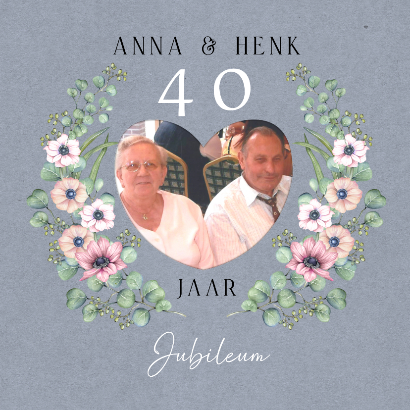 Jubileumkaarten - Jubileumkaart annemoontakken