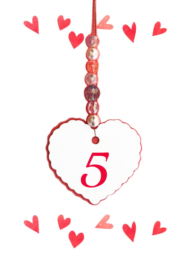 Jubileumkaart hartjes rood 5 - Jubileumkaarten Jubileumkaarten - Jubileumkaart hartjes rood 5