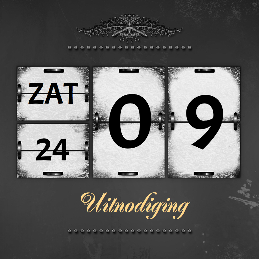 Jubileumkaart kalender RB - Jubileumkaarten Jubileumkaarten - Jubileumkaart kalender RB