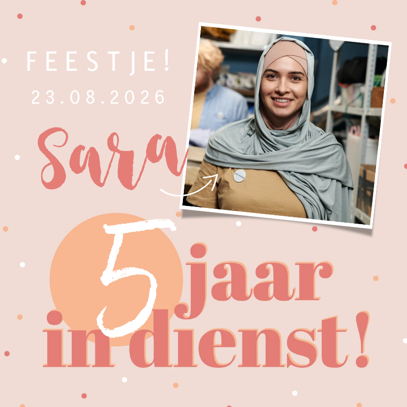 Jubileumkaart uitnodiging feestje roze - Jubileumkaarten Jubileumkaarten - Jubileumkaart uitnodiging feestje roze