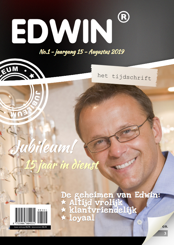Tijdschriftkaart jubileum werk - Jubileumkaarten Jubileumkaarten - Tijdschriftkaart jubileum werk