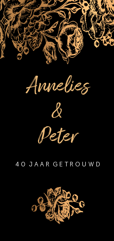uitnodiging huwelijksjubileum 40 jaar - Jubileumkaarten Jubileumkaarten - uitnodiging huwelijksjubileum 40 jaar