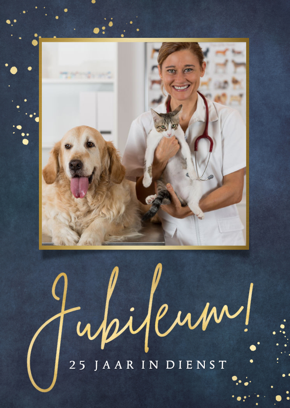 Uitnodiging jubileum medewerker met foto - Jubileumkaarten Jubileumkaarten - Uitnodiging jubileum medewerker met foto