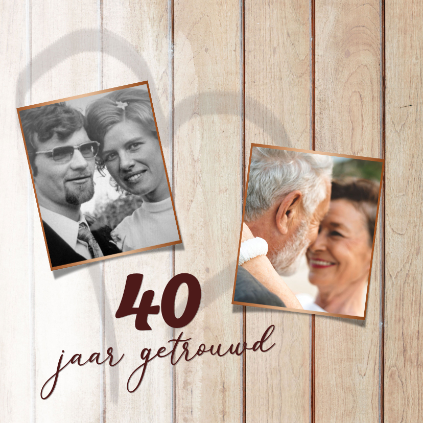 Jubileumkaarten - Uitnodiging jubileumkaart 40 jaar - graffiti hart