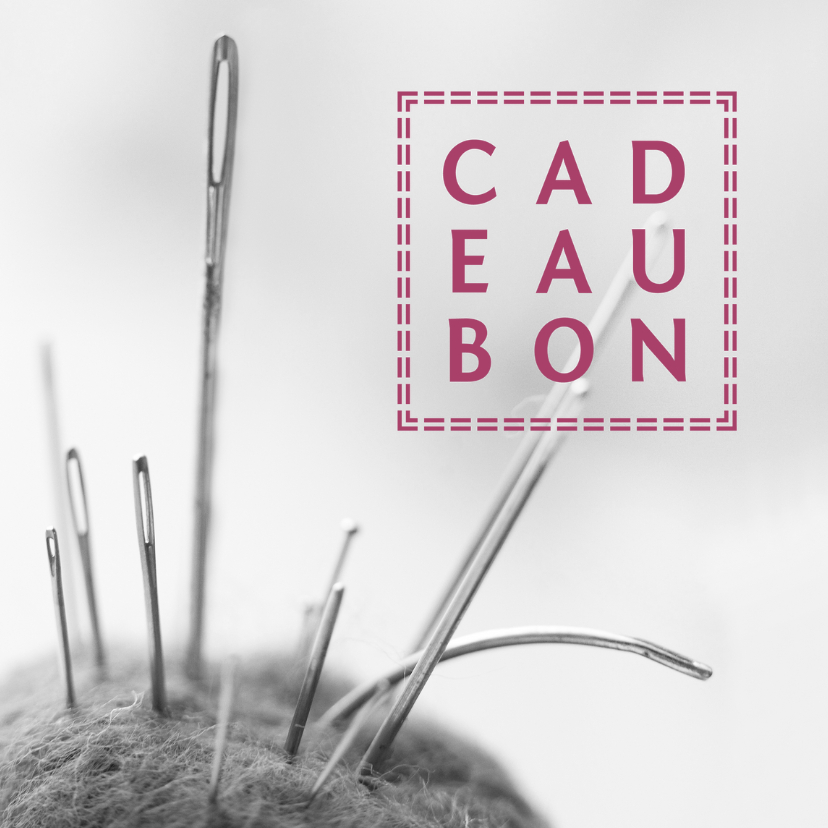 Cadeaubon zakelijk zzp naaiatelier - Kaarten mailing Kaarten mailing - Cadeaubon zakelijk zzp naaiatelier
