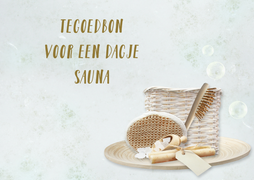 Uitnodiging voor een dagje sauna of spa - Kaarten mailing Kaarten mailing - Uitnodiging voor een dagje sauna of spa