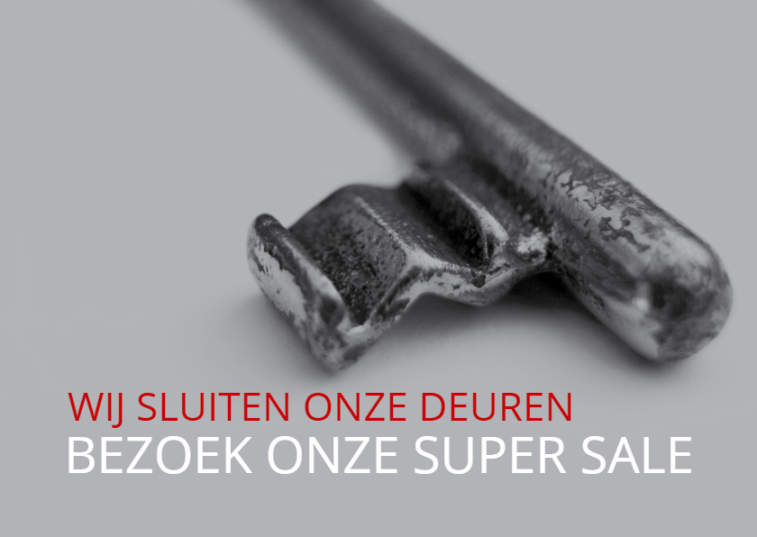 wij sluiten onze deuren - Kaarten mailing Kaarten mailing - wij sluiten onze deuren