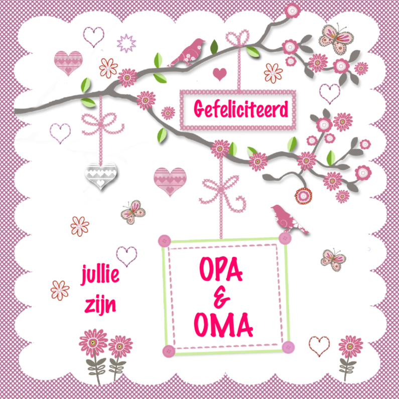 Felicitatie opa en oma Felicitatiekaarten Kaartje2go